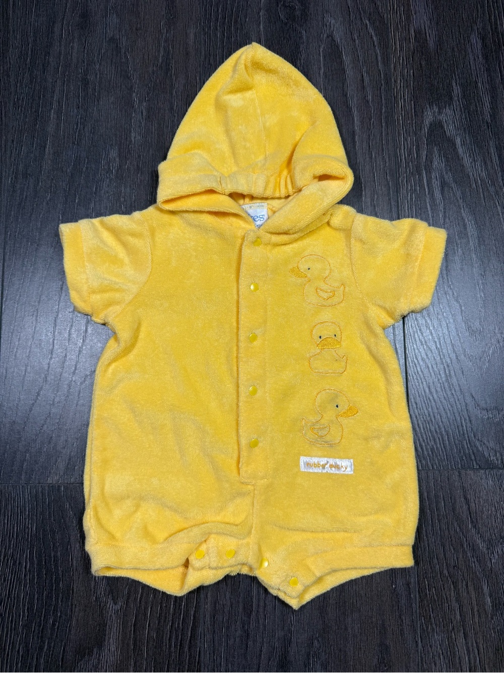 Vintage Tykes by Carters Hooded Duck Romper One-Piece